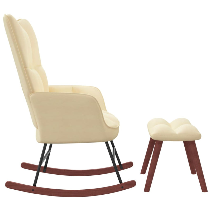 Rocking_Chair_with_a_Stool_Cream_White_Velvet_IMAGE_3