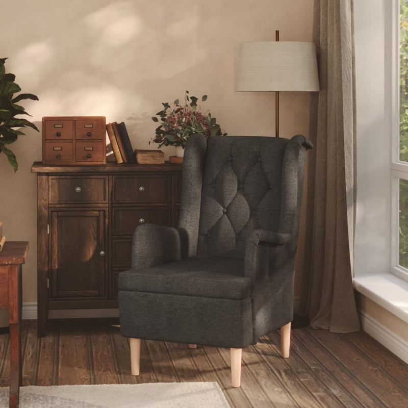 Armchair_with_Solid_Rubber_Wood_Feet_Dark_Grey_Fabric_IMAGE_1