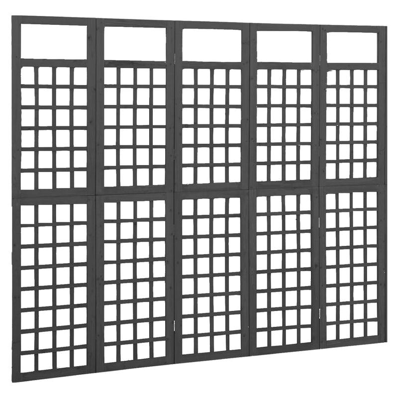 5-Panel_Room_Divider/Trellis_Solid_Fir_Wood_Black_201.5x180_cm_IMAGE_2_EAN:8720286452677
