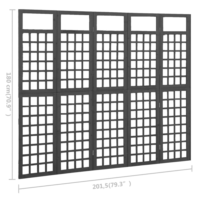 5-Panel_Room_Divider/Trellis_Solid_Fir_Wood_Black_201.5x180_cm_IMAGE_6_EAN:8720286452677