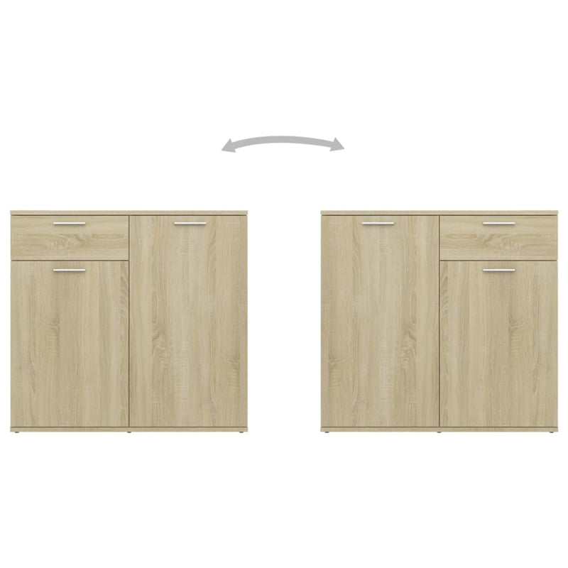 Sideboard Sonoma Oak 160x36x75 cm Engineered Wood