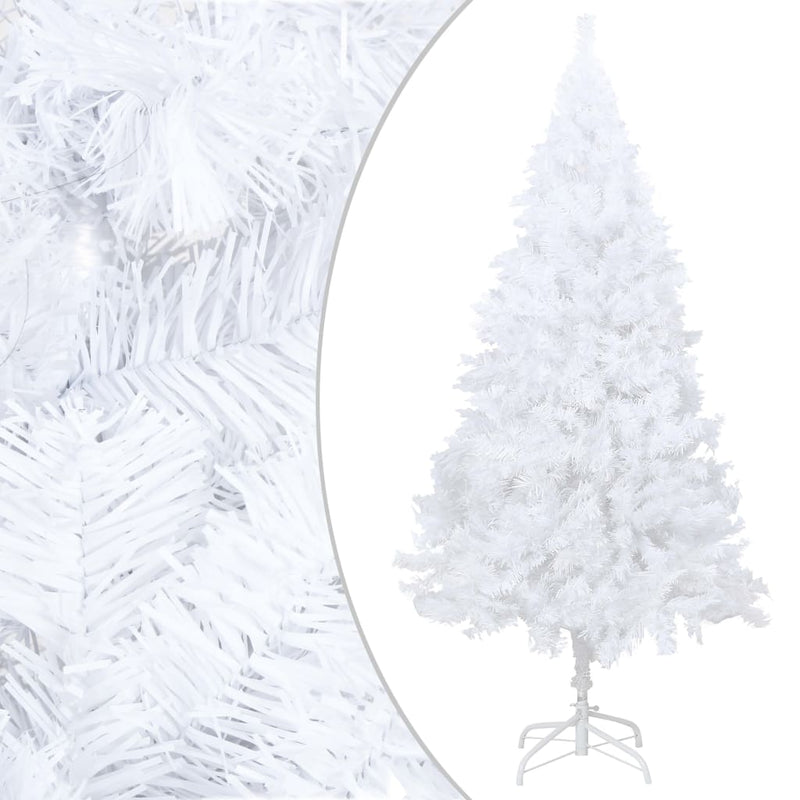Artificial Pre-lit Christmas Tree with Thick Branches White 180 cm