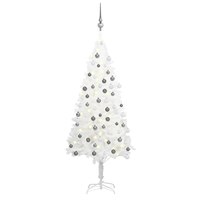 Artificial_Christmas_Tree_with_LEDs&Ball_Set_White_120_cm_IMAGE_1