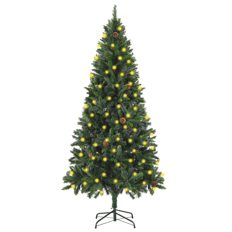 Artificial_Christmas_Tree_with_LEDs&Pine_Cones_Green_180_cm_IMAGE_1