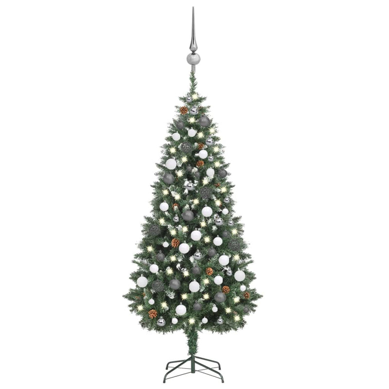 Artificial_Christmas_Tree_with_LEDs&Ball_Set_Pine_Cones_180_cm_IMAGE_1