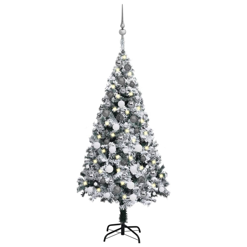 Artificial Pre-lit Christmas Tree with Ball Set Green 120 cm
