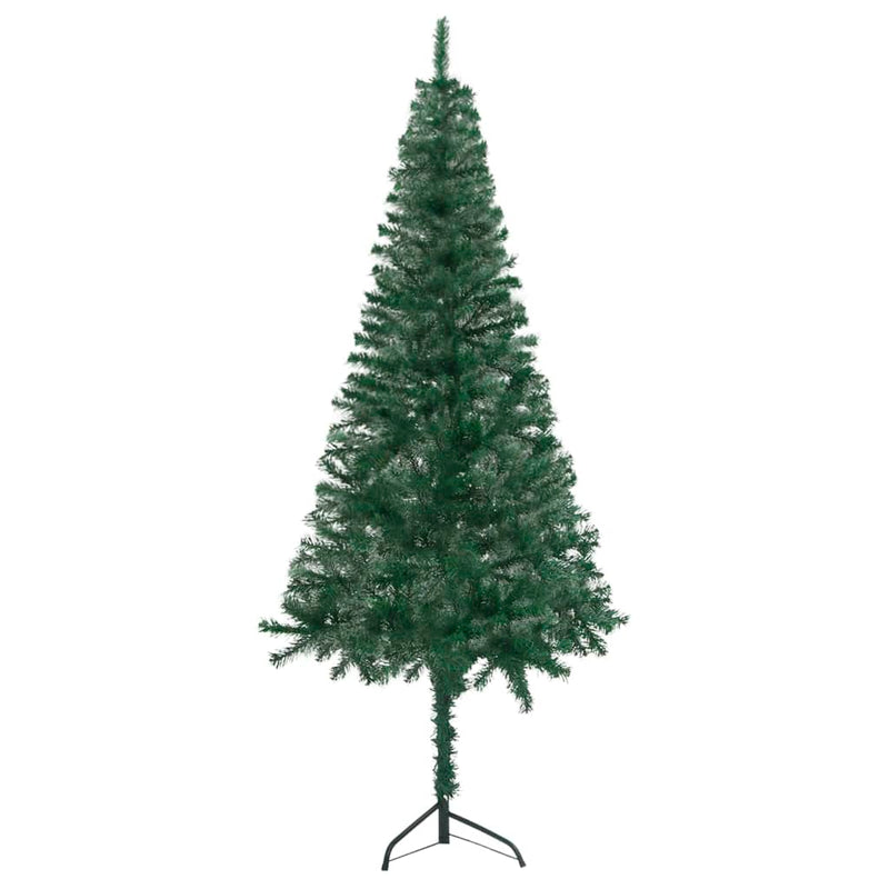 Corner_Artificial_Christmas_Tree_LEDs&Ball_Set_Green_240_cm_PVC_IMAGE_2