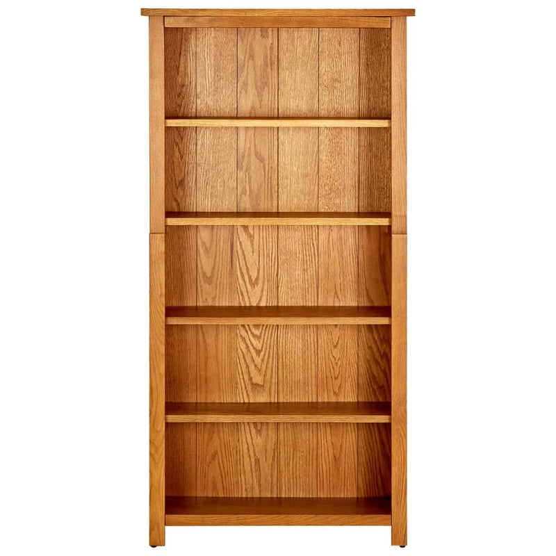 5-Tier_Bookcase_70x22x140_cm_Solid_Oak_Wood_IMAGE_2_EAN:8720286542996