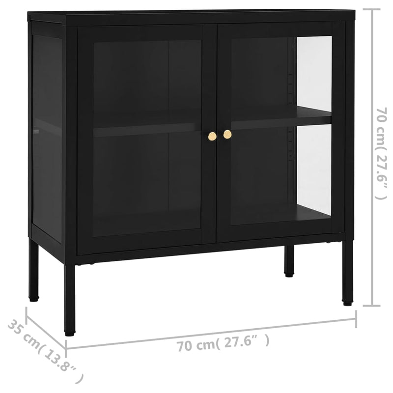Sideboard_Black_70x35x70_cm_Steel_and_Glass_IMAGE_10_EAN:8720286564295