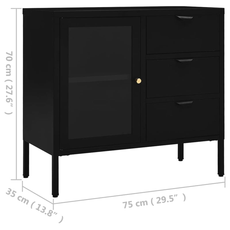 Sideboard_Black_75x35x70_cm_Steel_and_Tempered_Glass_IMAGE_11_EAN:8720286564387
