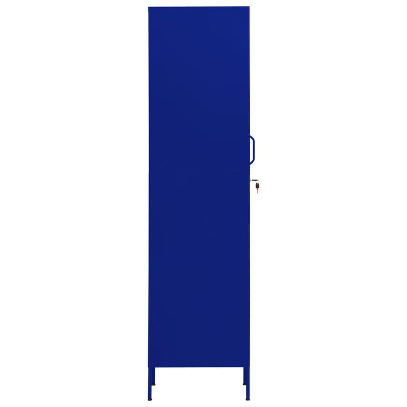 Locker Cabinet Navy Blue 35x46x180 cm Steel