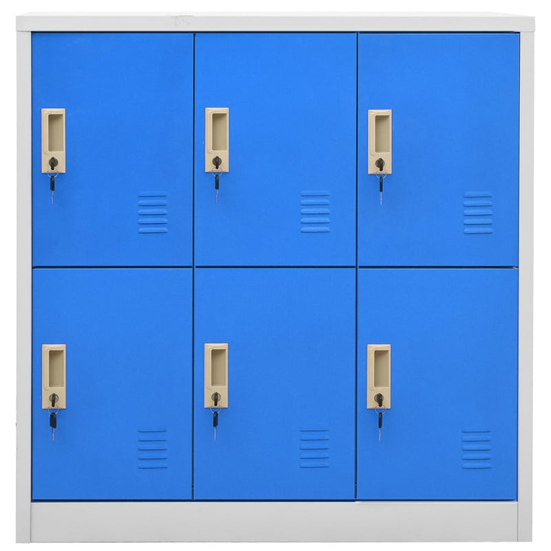 Locker_Cabinet_Light_Grey_and_Blue_90x45x92.5_cm_Steel_IMAGE_2