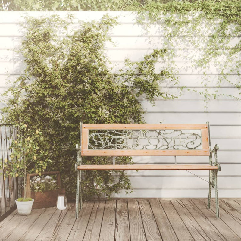 Garden Bench 122 cm Solid Wood Fir