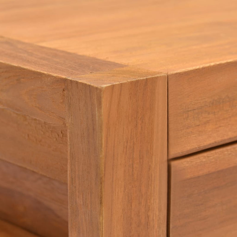 Desk with 2 Drawers 120x40x75 cm Solid Wood Teak