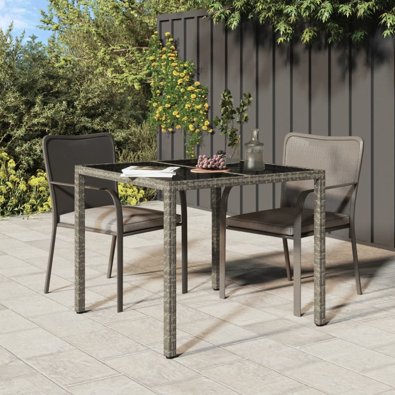 Garden_Table_90x90x75_cm_Tempered_Glass_and_Poly_Rattan_Grey_IMAGE_1