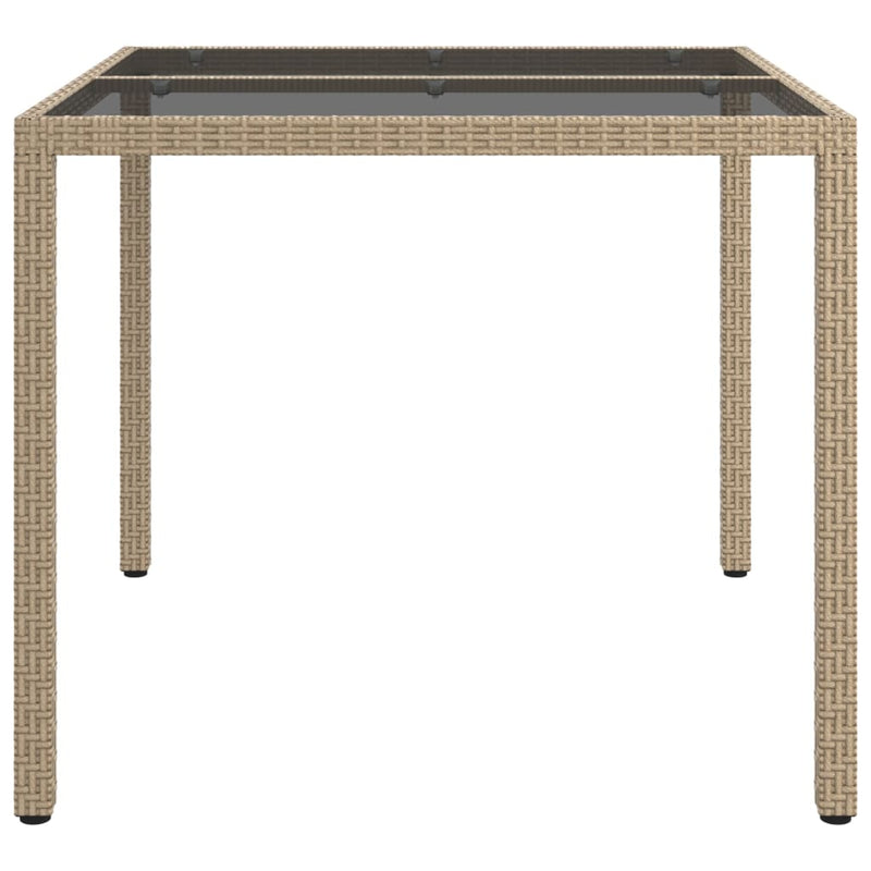 Garden_Table_90x90x75_cm_Tempered_Glass_and_Poly_Rattan_Beige_IMAGE_4