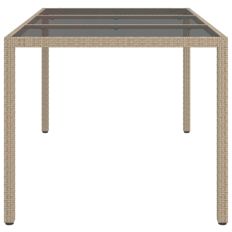 Garden_Table_150x90x75_cm_Tempered_Glass_and_Poly_Rattan_Beige_IMAGE_4