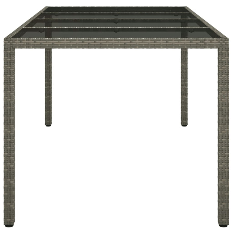 Garden_Table_Grey_190x90x75_cm_Tempered_Glass_and_Poly_Rattan_IMAGE_4