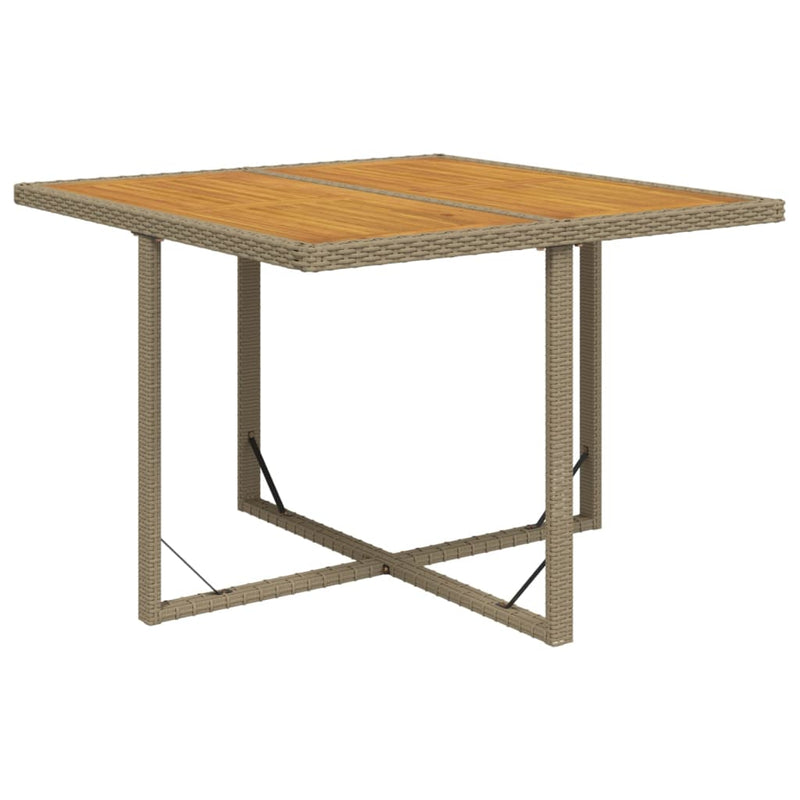 Garden_Table_Beige_109x107x74_cm_Poly_Rattan&Solid_Wood_Acacia_IMAGE_2