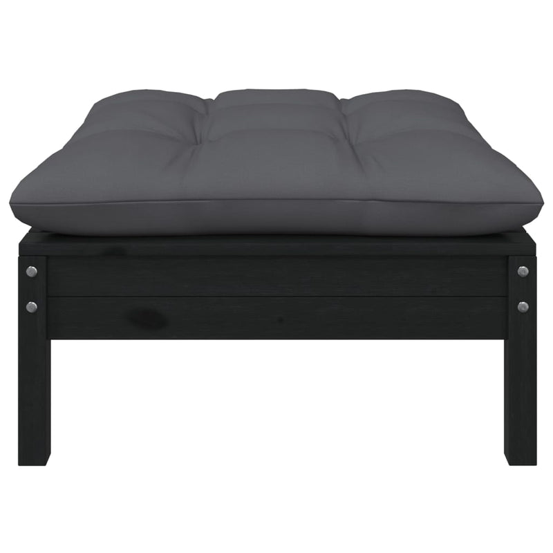 Garden_Footstool_with_Anthracite_Cushion_Black_Solid_Pinewood_IMAGE_2_EAN:8720286670767