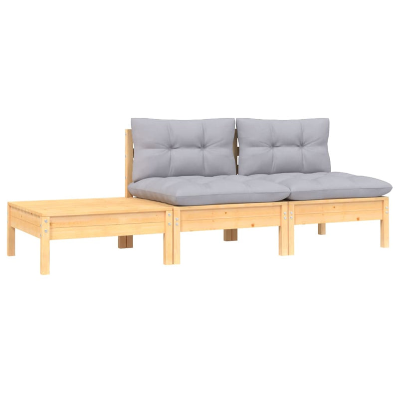 3_Piece_Garden_Lounge_Set_with_Grey_Cushions_Solid_Pinewood_IMAGE_1_EAN:8720286671139