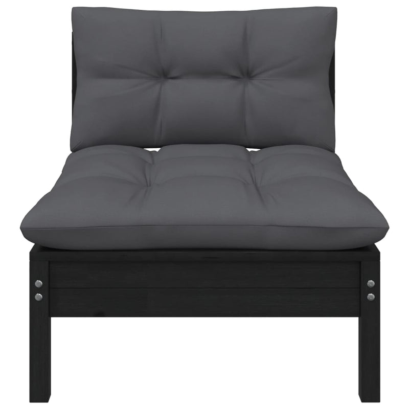 3_Piece_Garden_Lounge_Set_with_Cushions_Black_Solid_Pinewood_IMAGE_4_EAN:8720286671184