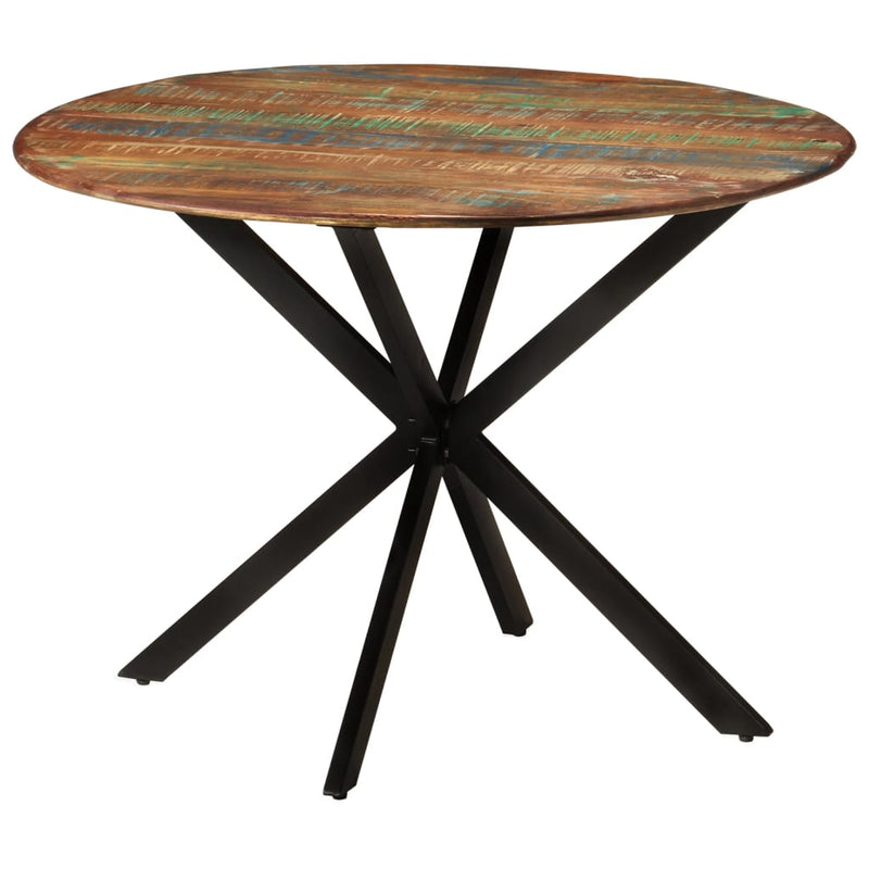Dining_Table_Ø110x78_cm_Solid_Wood_Reclaimed_and_Steel_IMAGE_1_EAN:8720286672129