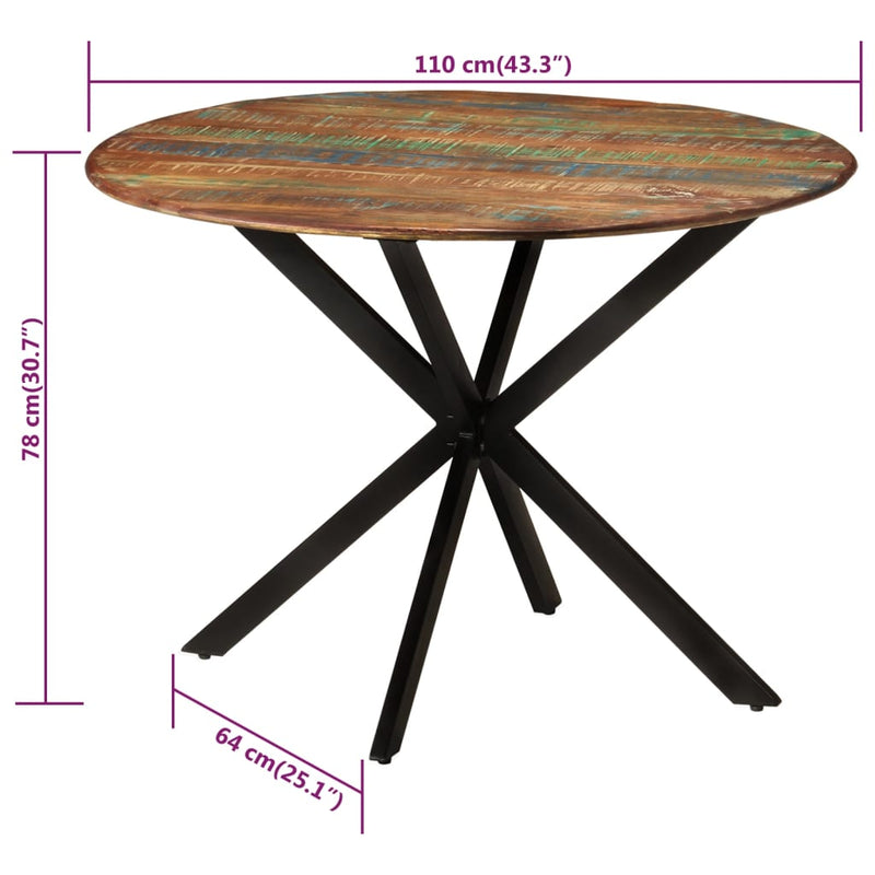 Dining_Table_Ø110x78_cm_Solid_Wood_Reclaimed_and_Steel_IMAGE_6_EAN:8720286672129