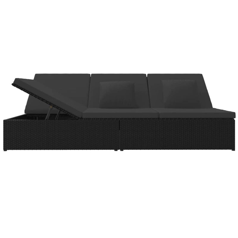 Convertible_Sun_Bed_with_Cushions_Poly_Rattan_Black_IMAGE_3