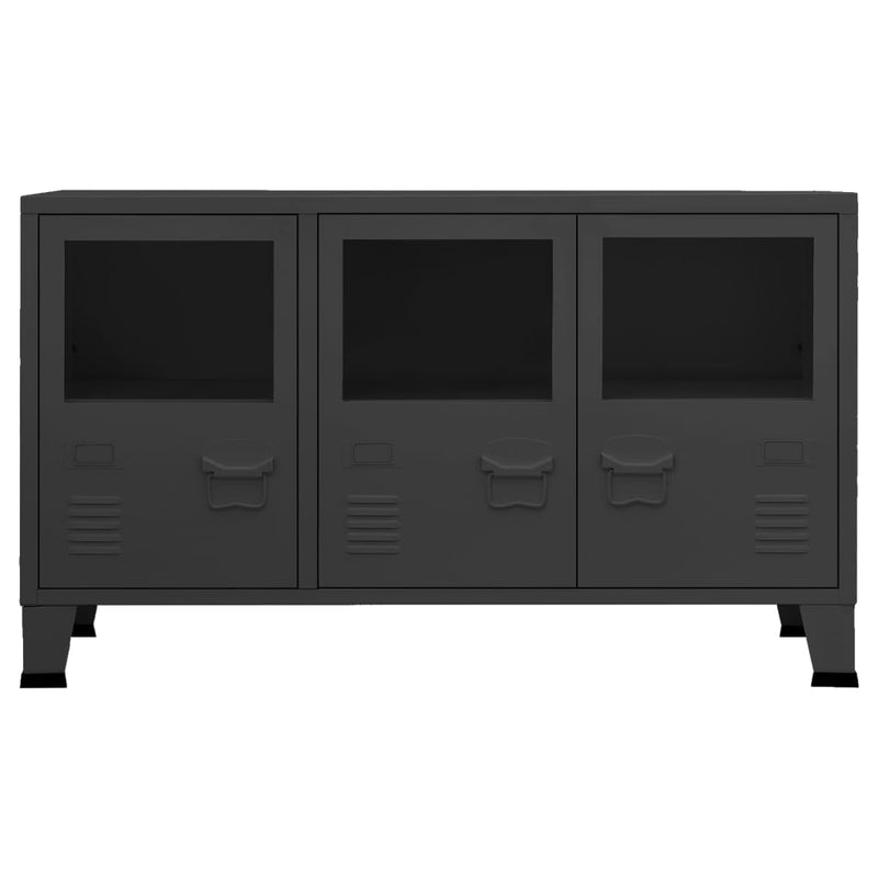 Industrial_Sideboard_Black_105x35x62_cm_Metal_and_Glass_IMAGE_3_EAN:8720286699430