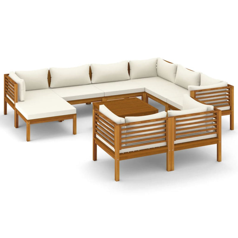 10_Piece_Garden_Lounge_Set_with_Cream_Cushion_Solid_Acacia_Wood_IMAGE_2