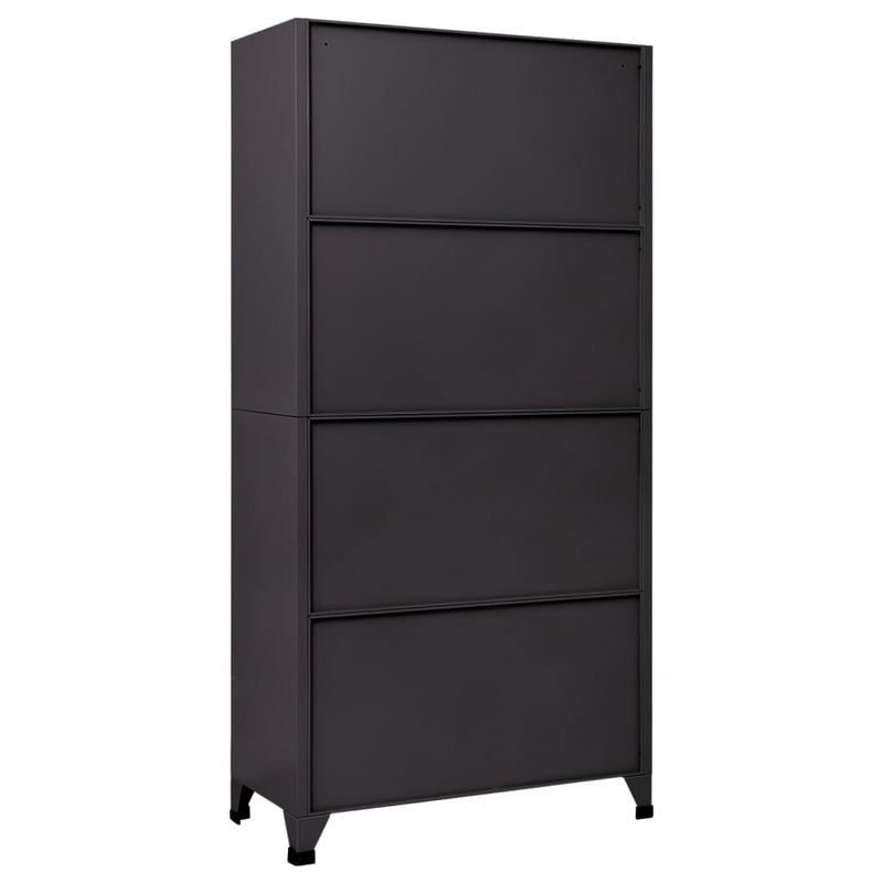 Locker_Cabinet_Anthracite_and_White_90x40x180_cm_Steel_IMAGE_5_EAN:8720286701300
