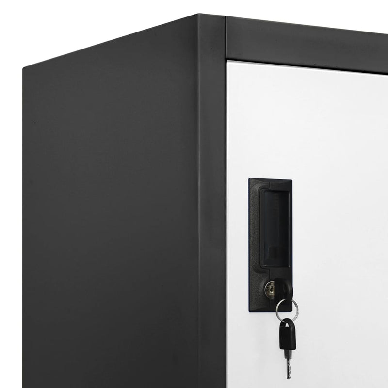 Locker_Cabinet_Anthracite_and_White_90x40x180_cm_Steel_IMAGE_7_EAN:8720286701300