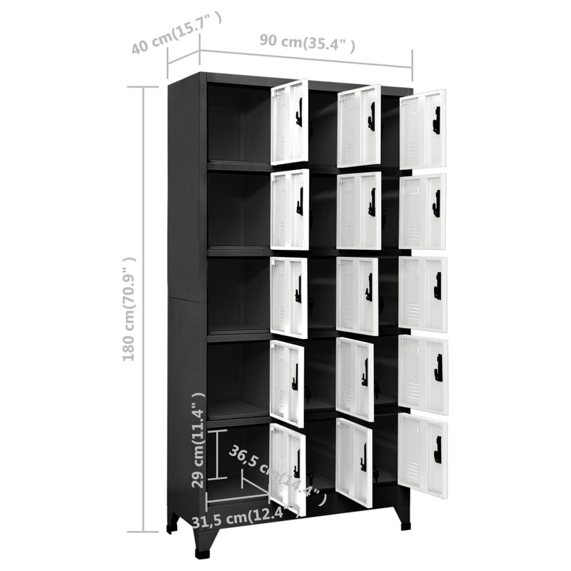 Locker_Cabinet_Anthracite_and_White_90x40x180_cm_Steel_IMAGE_8_EAN:8720286701300