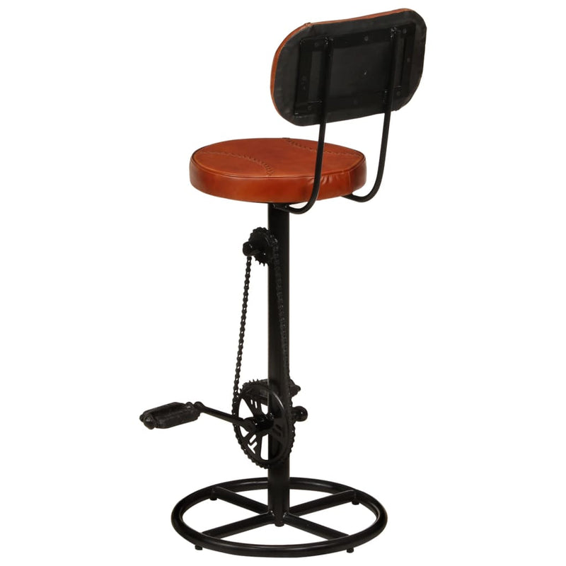 Bar_Stools_2_pcs_Black_and_Brown_Real_Goat_Leather_IMAGE_5_EAN:8720286705988