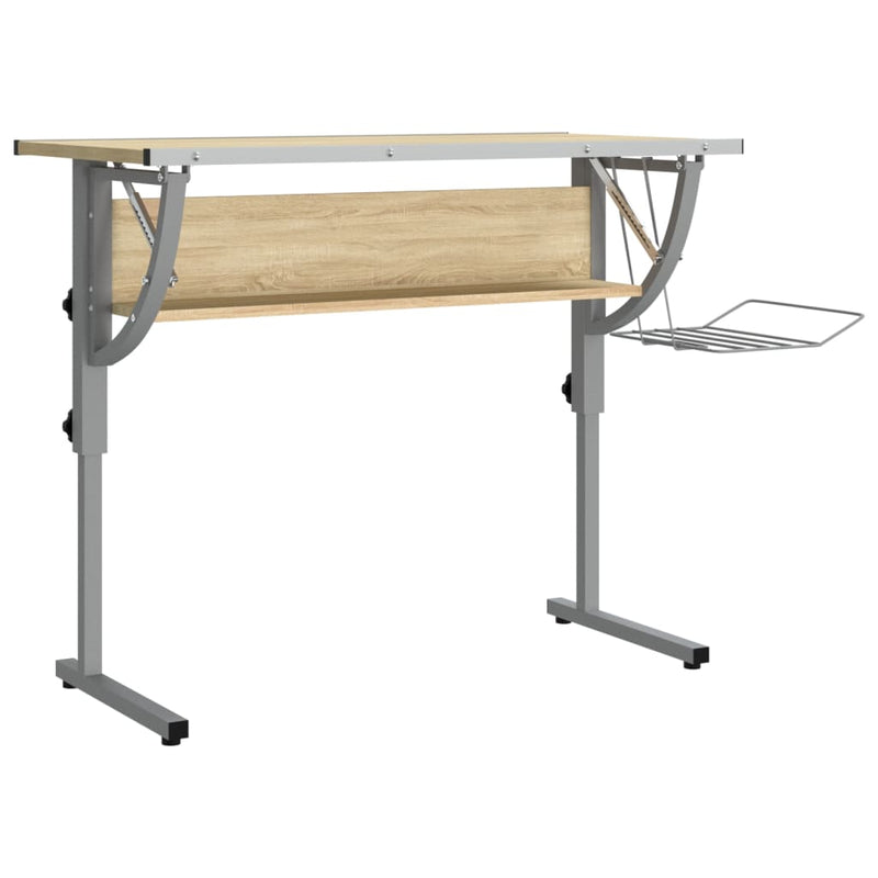 Craft_Desk_Sonoma_Oak_and_Grey_110x53x(58-87)cm_Engineered_Wood_and_Steel_IMAGE_2