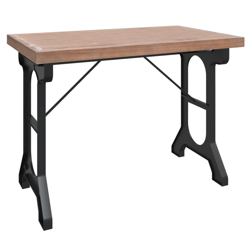 Dining_Table_110x65x82_cm_Solid_Wood_Fir_and_Iron_IMAGE_2_EAN:8720286831427