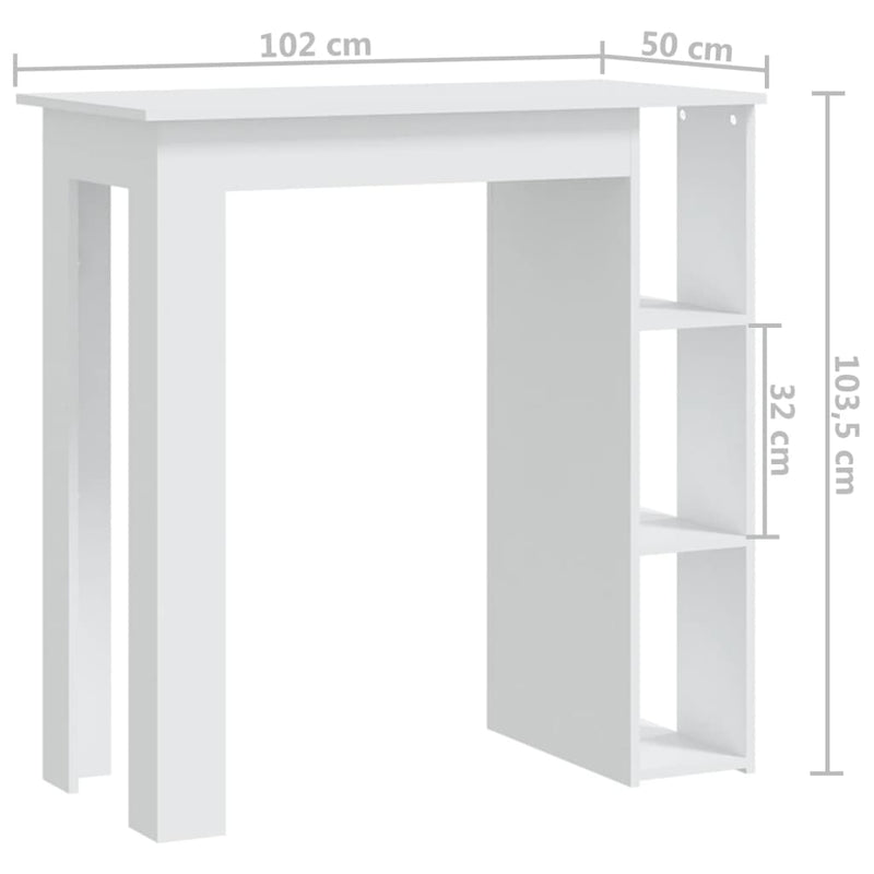 Bar_Table_with_Shelf_White_102x50x103.5_cm_Engineered_Wood_IMAGE_7