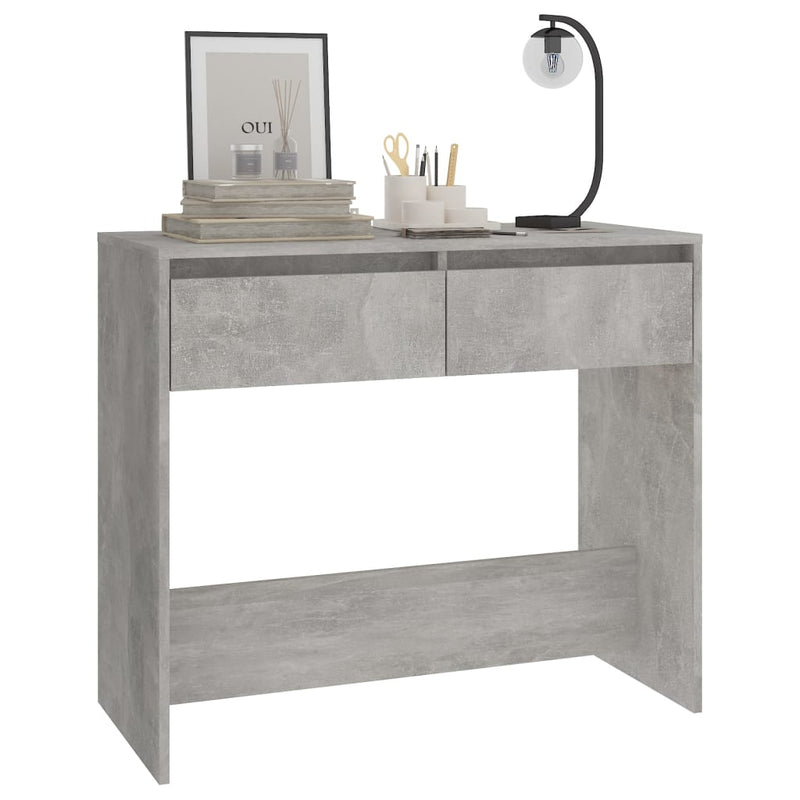 Console Table Concrete Grey 89x41x76.5 cm Engineered Wood