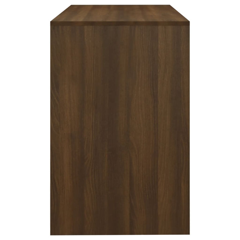 Desk Brown Oak 101x50x76.5 cm Engineered Wood