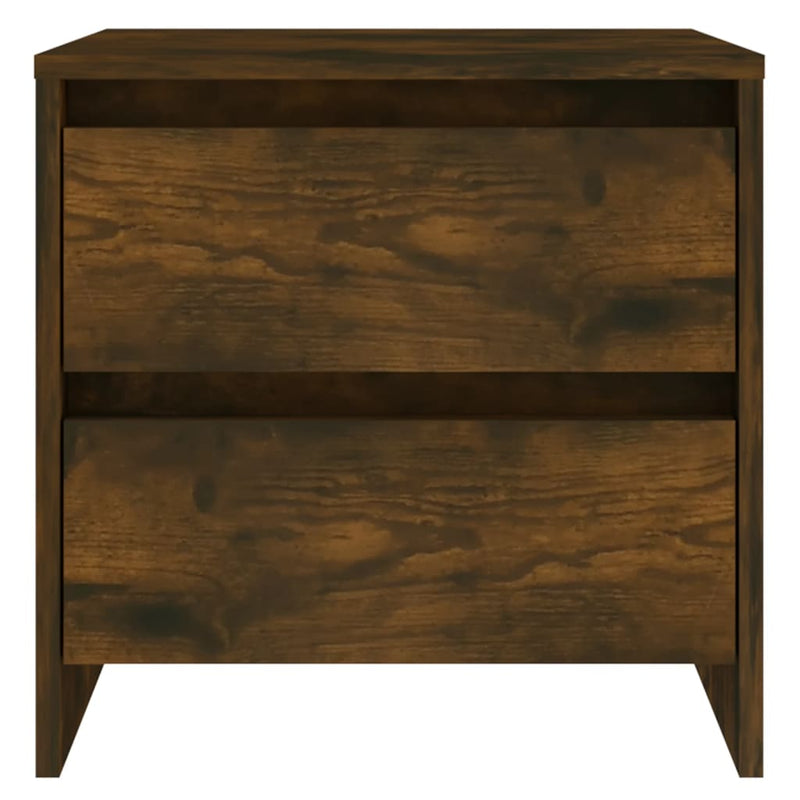 Bedside Cabinet Smoked Oak 45x34.5x44.5 cm Engineered Wood