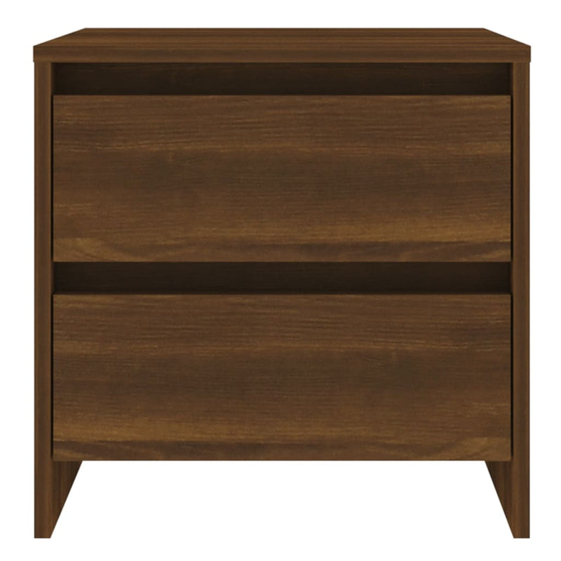 Bedside Cabinets 2 pcs Brown Oak 45x34.5x44.5 cm Engineered Wood