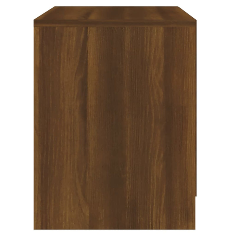 Bedside Cabinets 2 pcs Brown Oak 45x34.5x44.5 cm Engineered Wood