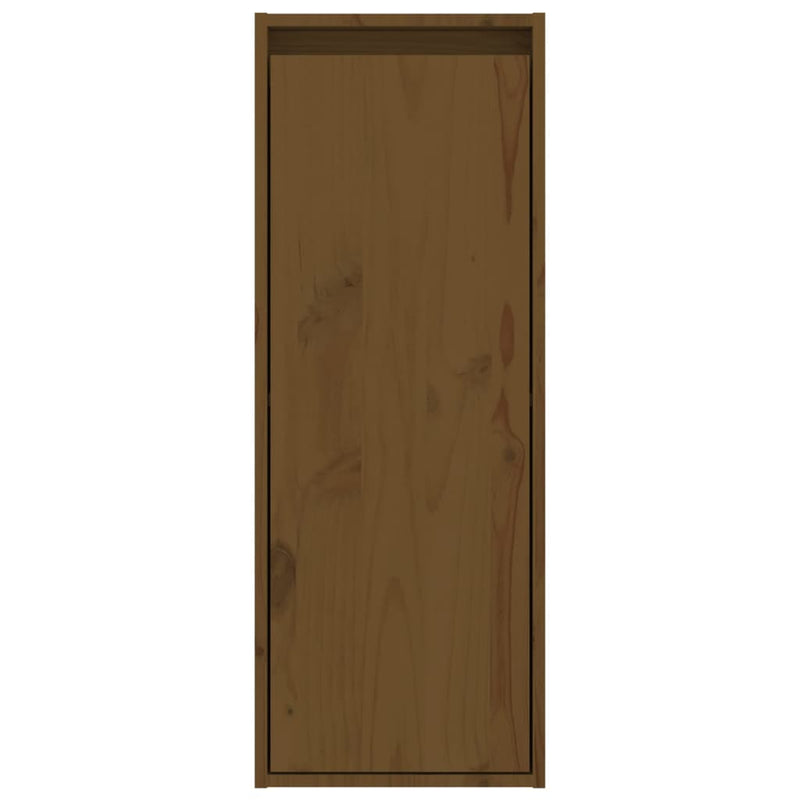 Wall Cabinets 2 pcs Honey Brown 30x30x80 cm Solid Wood Pine