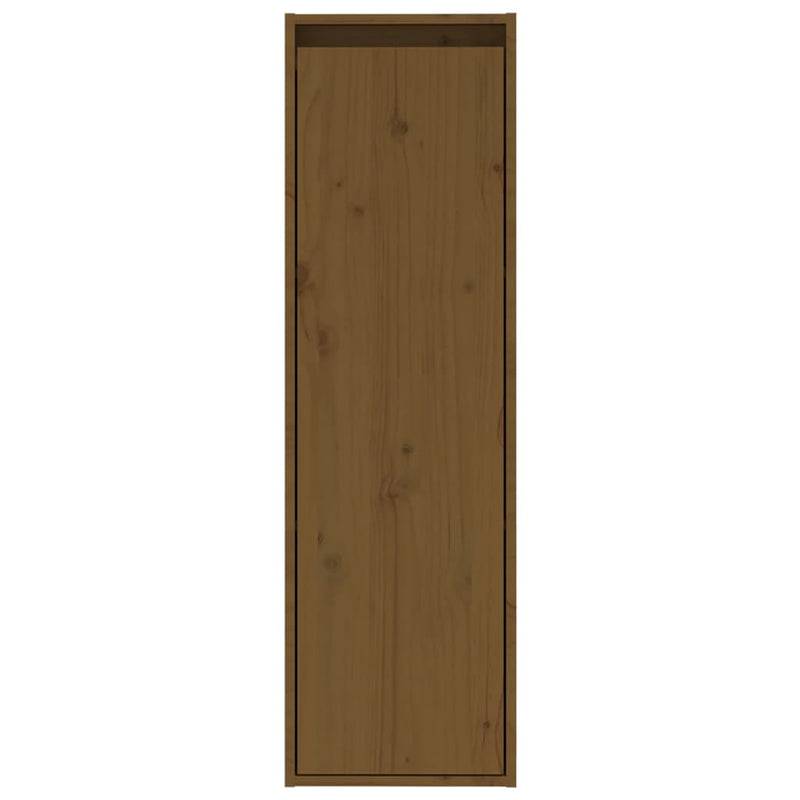 Wall Cabinets 2 pcs Honey Brown 30x30x100 cm Solid Wood Pine