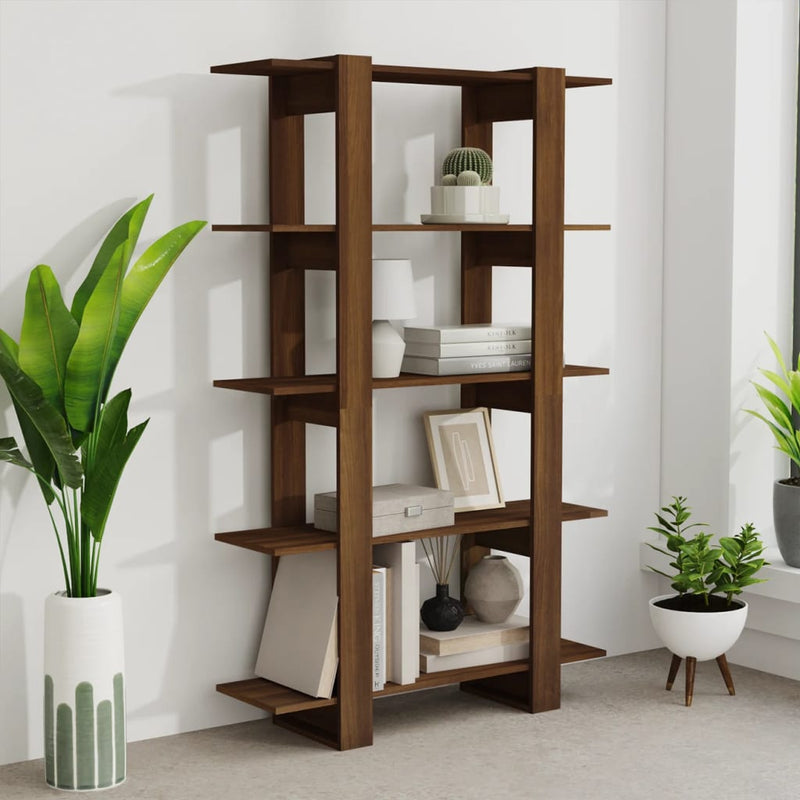 Book Cabinet/Room Divider Brown Oak 100x30x160 cm