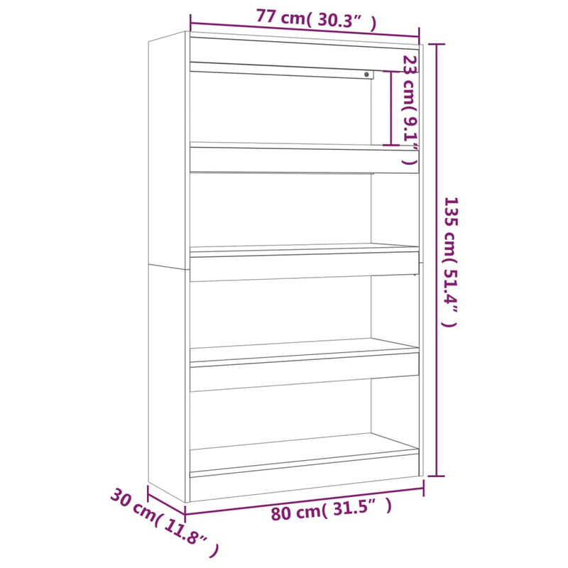 Book_Cabinet/Room_Divider_Brown_Oak_80x30x135_cm_Engineered_Wood_IMAGE_7