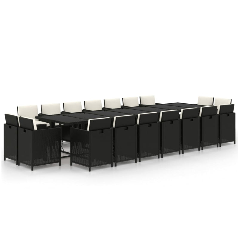 19_Piece_Garden_Dining_Set_with_Cushions_Poly_Rattan_Black_IMAGE_2