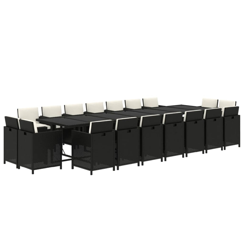 19_Piece_Garden_Dining_Set_with_Cushions_Poly_Rattan_Black_IMAGE_3