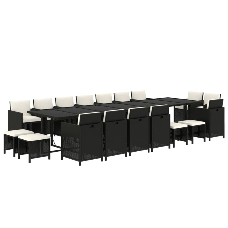 19_Piece_Garden_Dining_Set_with_Cushions_Poly_Rattan_Black_IMAGE_3